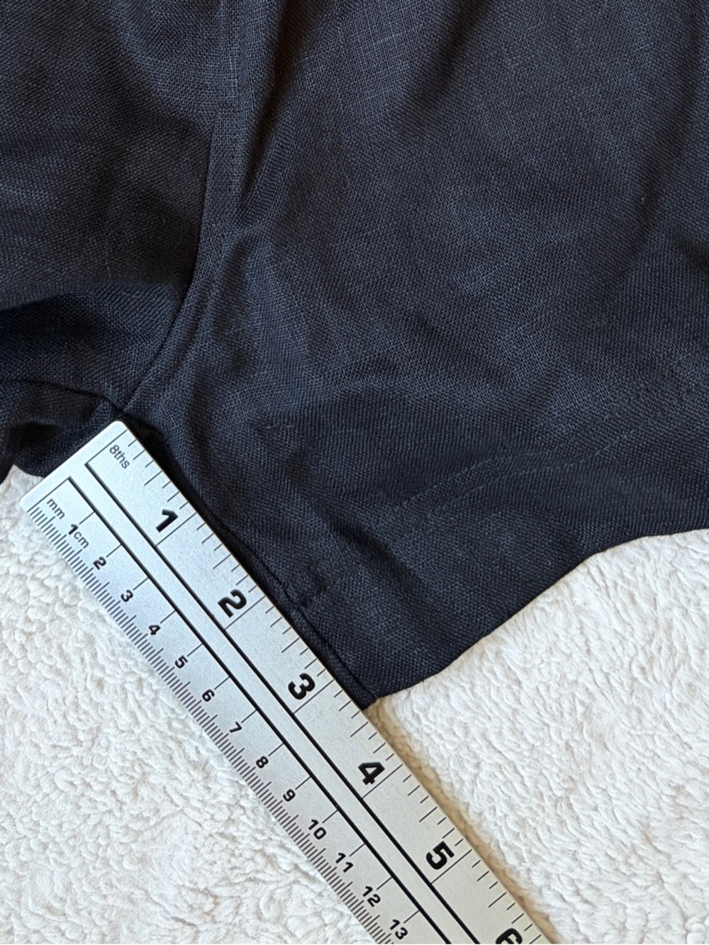 NWT Rails Black Linen Paperbag Women's Shorts Size Medium - Picture 6 of 9